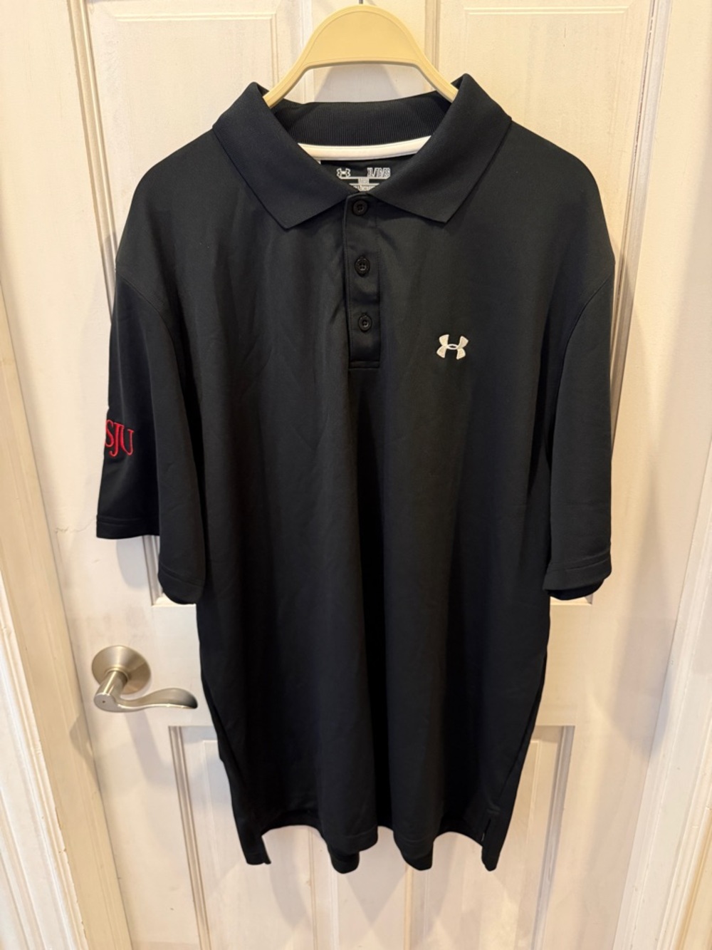 Under Armour Men’s XL St. John’s University Black Dri-Fit Polo NWT